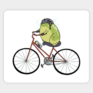 Bicycling Frog Magnet